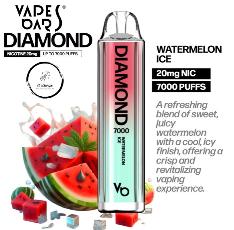 Vape Bars Diamond Disposable Vape- Watermelon Ice