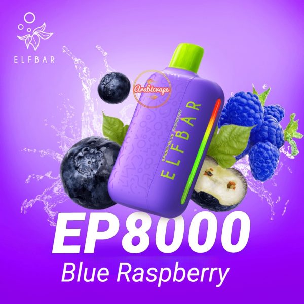 ELF Bar EP8000 Disposable Pod- Blue Raspberry