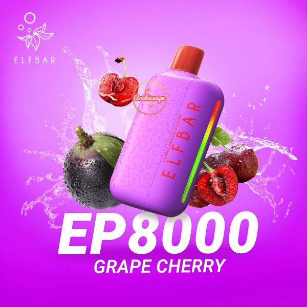 ELF Bar EP8000 Disposable Pod- Grape Cherry