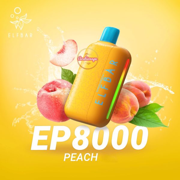 ELF Bar EP8000 Disposable Pod- Peach