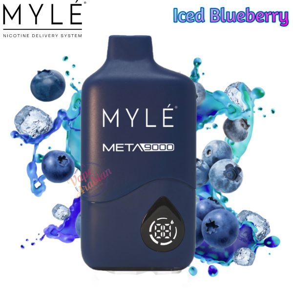 Myle Meta 9000 Disposable Vape- Iced Blueberry