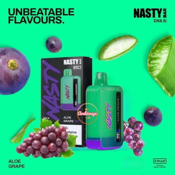 New Nasty Bar 8500 Puffs- Aloe Grape