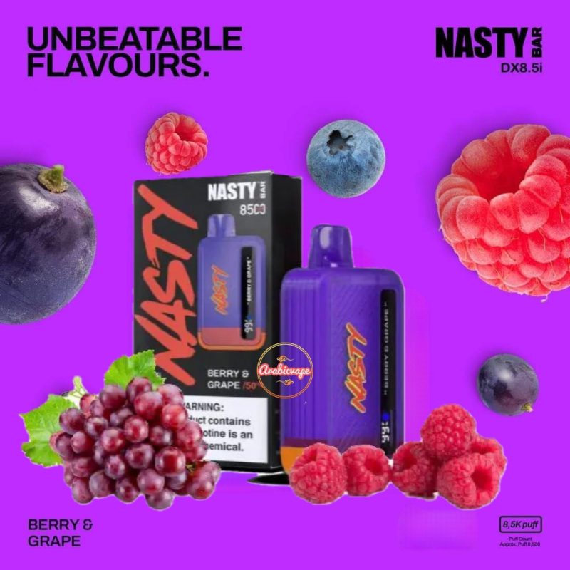 New Nasty Bar 8500 Puffs- Berry & Grape