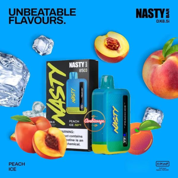 New Nasty Bar 8500 Puffs- Peach Ice