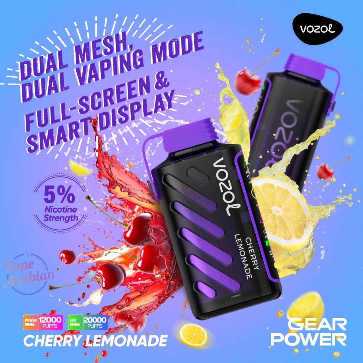 VOZOL Gear Power 20000 Puffs Disposable Vape In Dubai, UAE