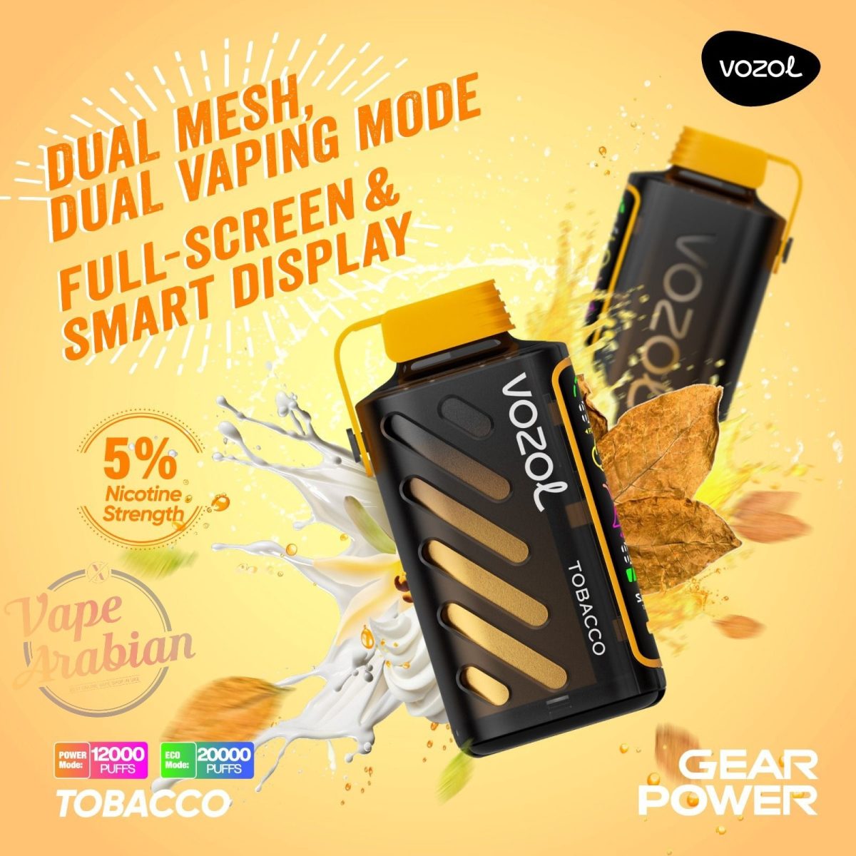 VOZOL Gear Power 20000 Puffs Disposable Vape In Dubai, UAE