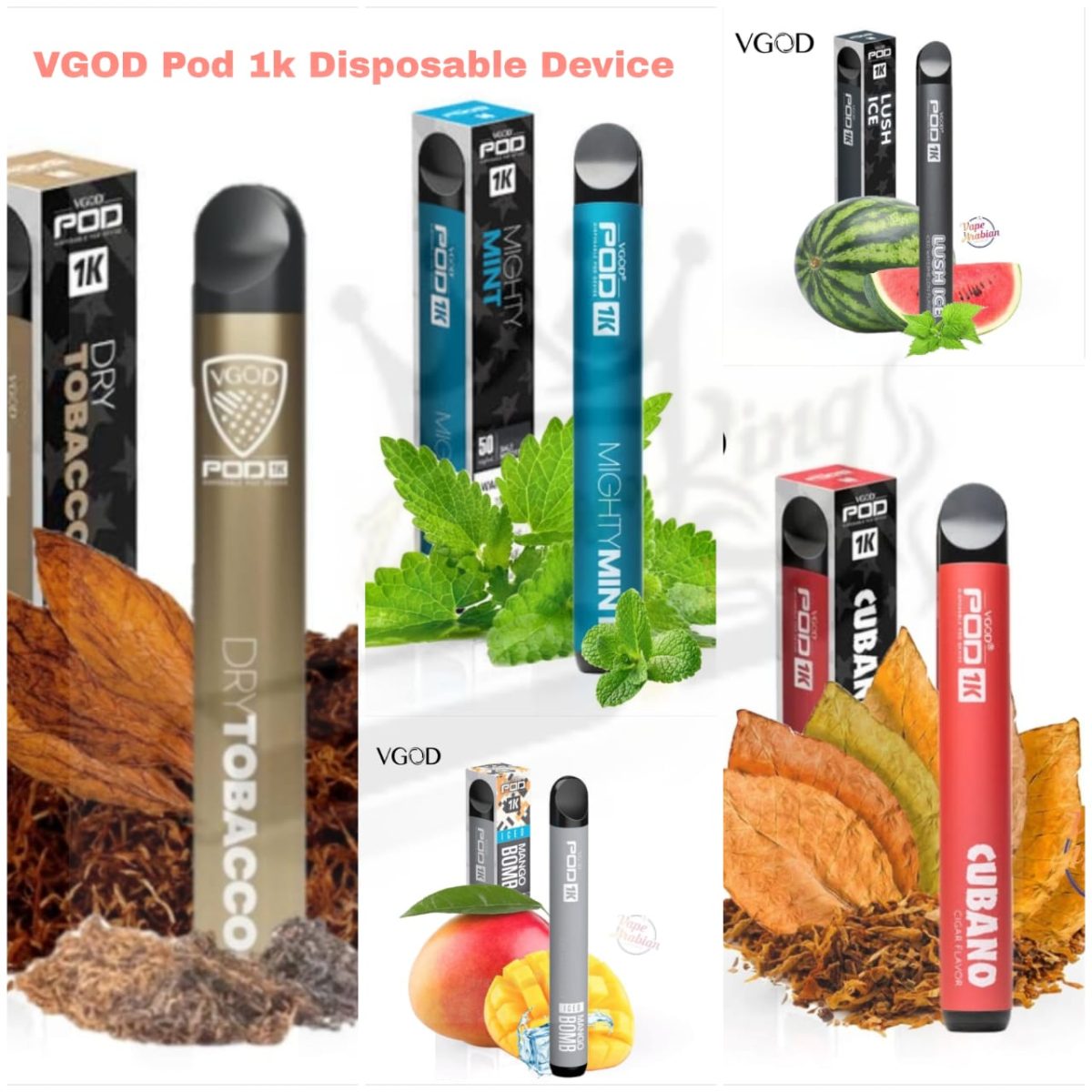 Vgod Pod 1k Disposable Vape