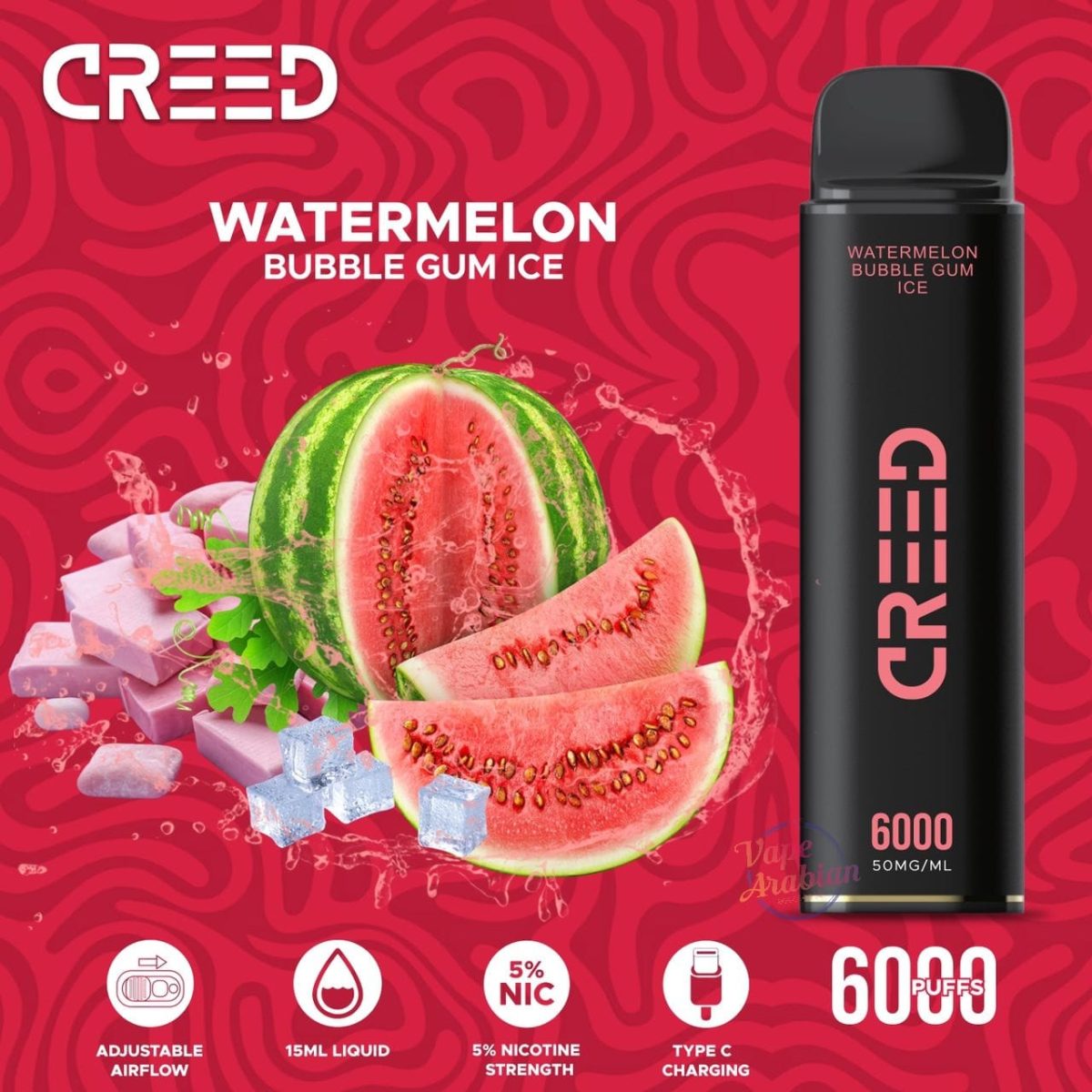 Creed 6000 Puffs Disposable Vape In UAE