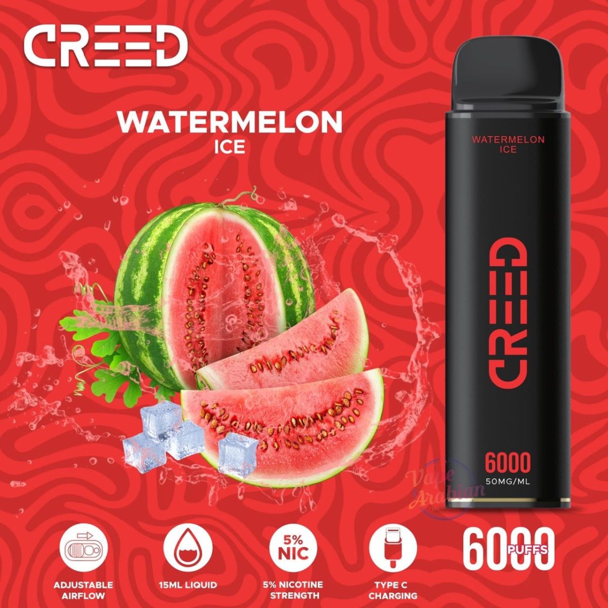 Creed 6000 Puffs Disposable Vape In UAE