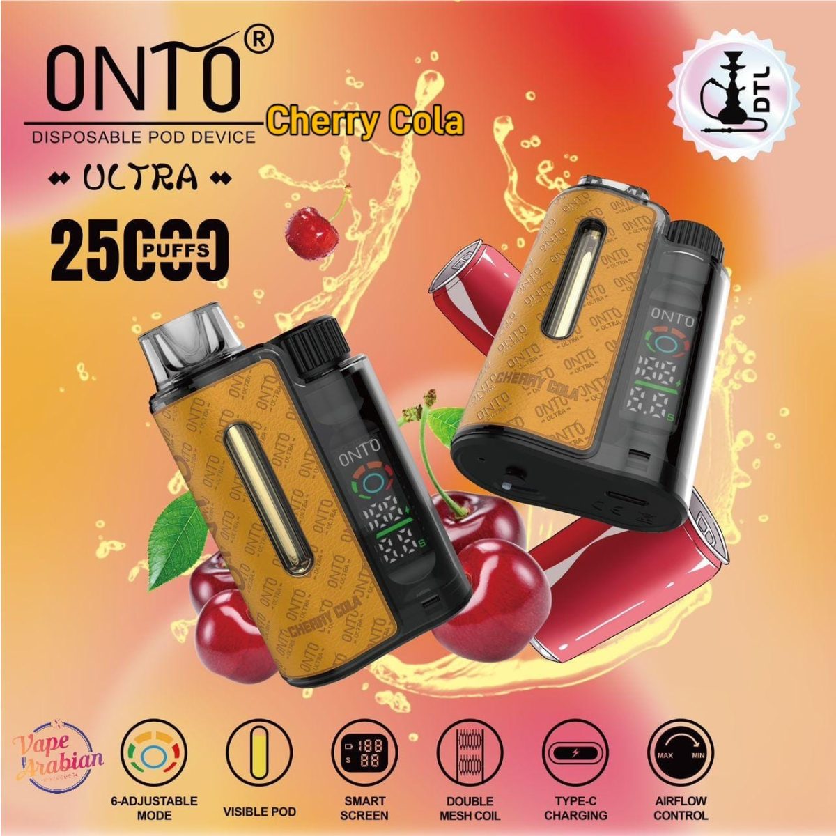 DTL Vapor Onto Ultra 25000 Puffs Disposable Vape In UAE