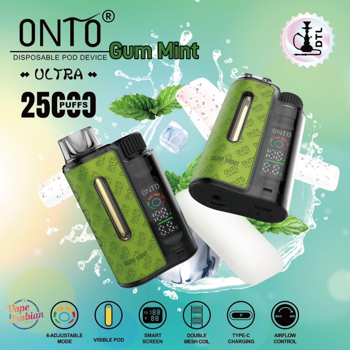 DTL Vapor Onto Ultra 25000 Puffs Disposable Vape In UAE