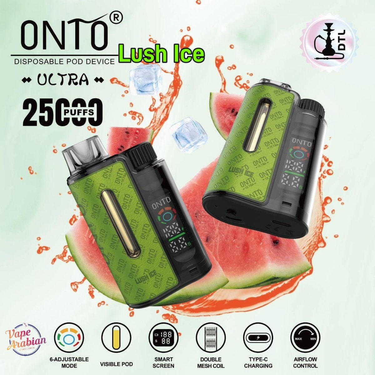 DTL Vapor Onto Ultra 25000 Puffs Disposable Vape In UAE