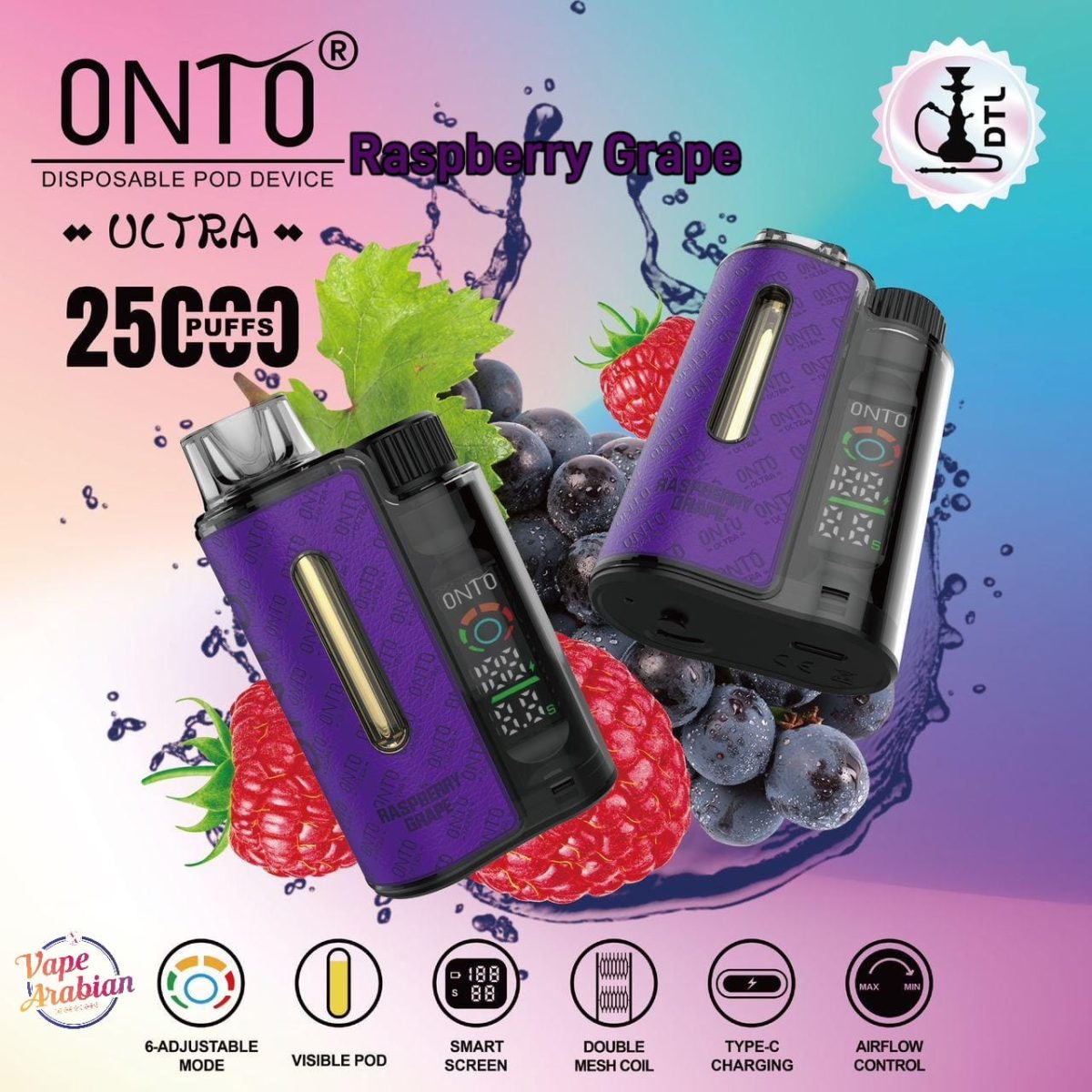 DTL Vapor Onto Ultra 25000 Puffs Disposable Vape In UAE