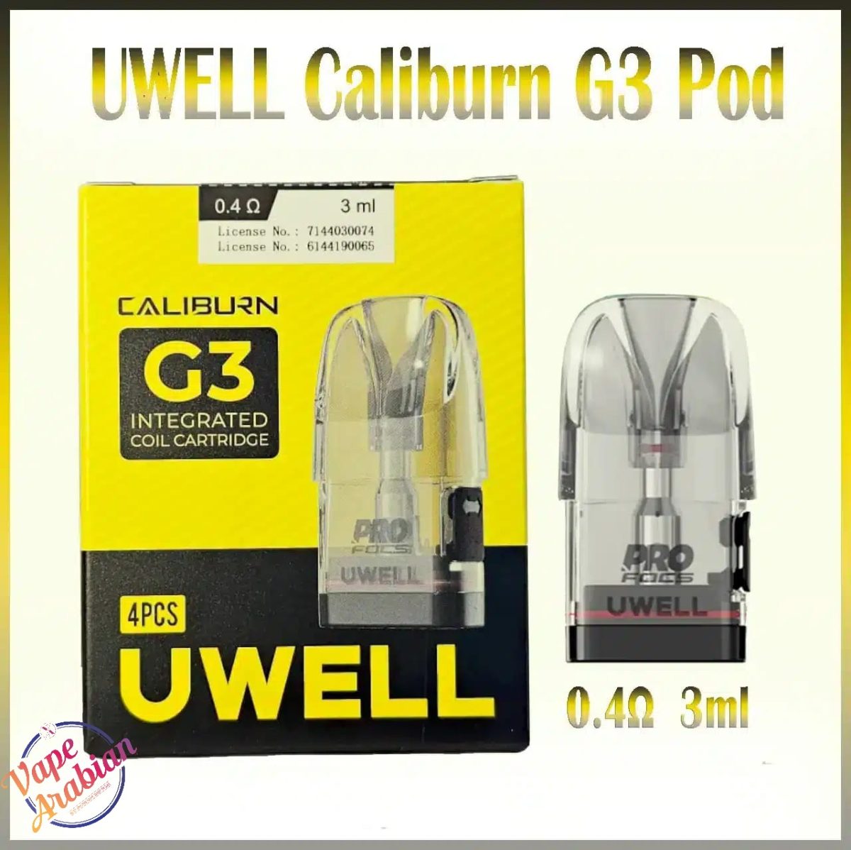 Uwell Caliburn G3 Pod Cartridge 0.4ohm