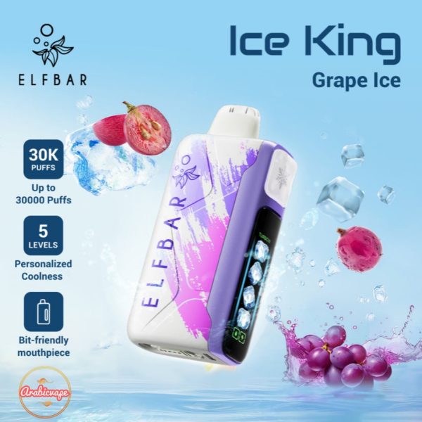 Elf Bar Ice King 30000 Puffs- Grape Ice