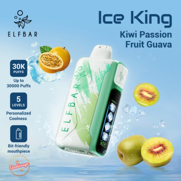 Elf Bar Ice King 30000 Puffs- Kiwi Passion Fruit Guava