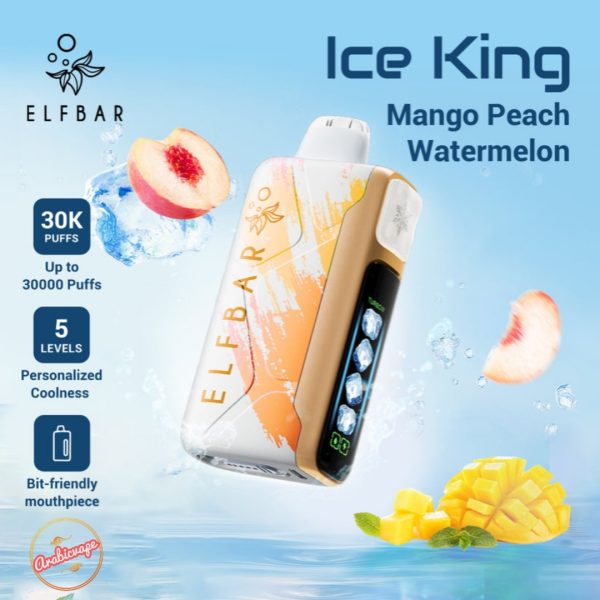 Elf Bar Ice King 30000 Puffs- Mango Peach Watermelon